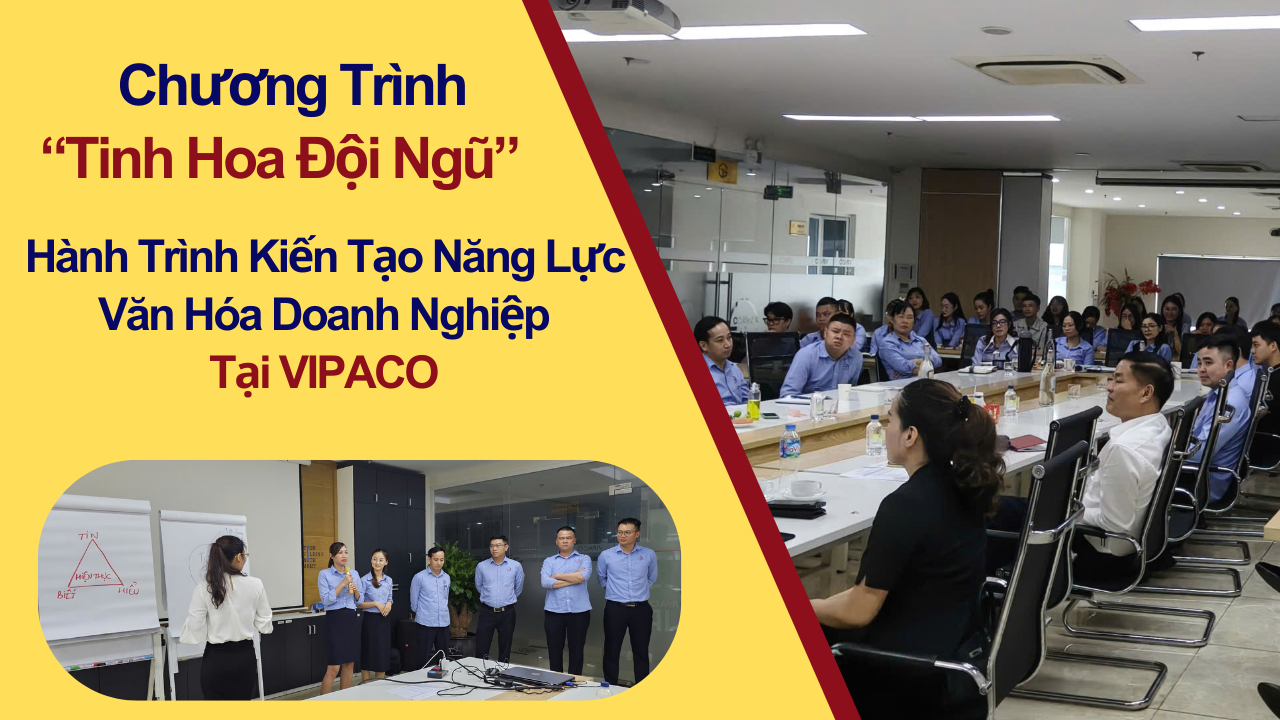 🌟 CHƯƠNG TRÌNH “TINH HOA ĐỘI NGŨ” – HÀNH TRÌNH KIẾN TẠO NĂNG LỰC & VĂN HÓA DOANH NGHIỆP TẠI VIPACO